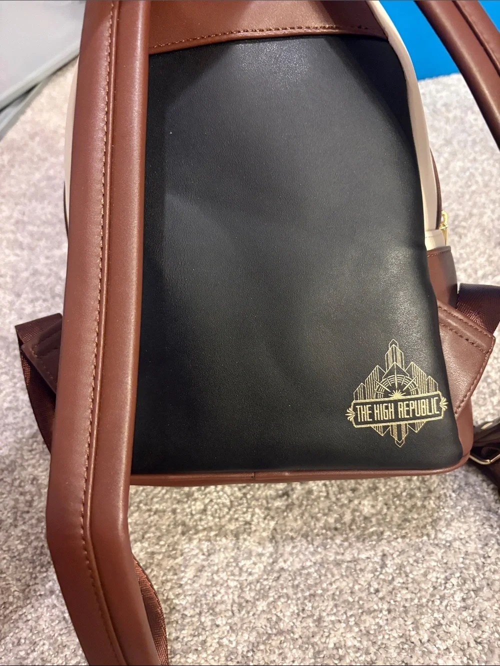 Loungefly Brown and Cream Star Wars Chewbacca-Inspired Mini Backpack
